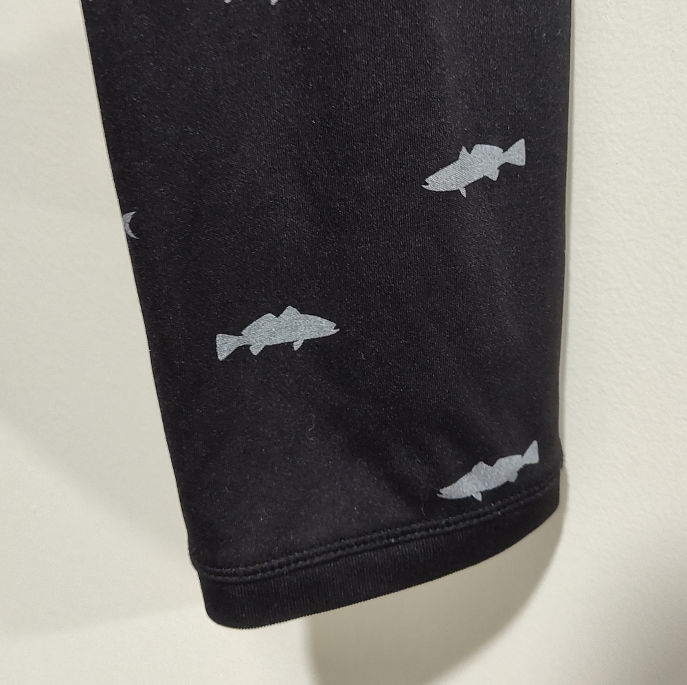Reel Legends Freeline Men's Black Long Sleeve Shirt w FISH Size X Large - Picture 2 of 6